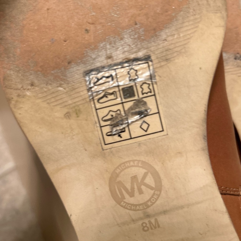 Michael Kors Tan Leather Riding Boots - Picture 7 of 16